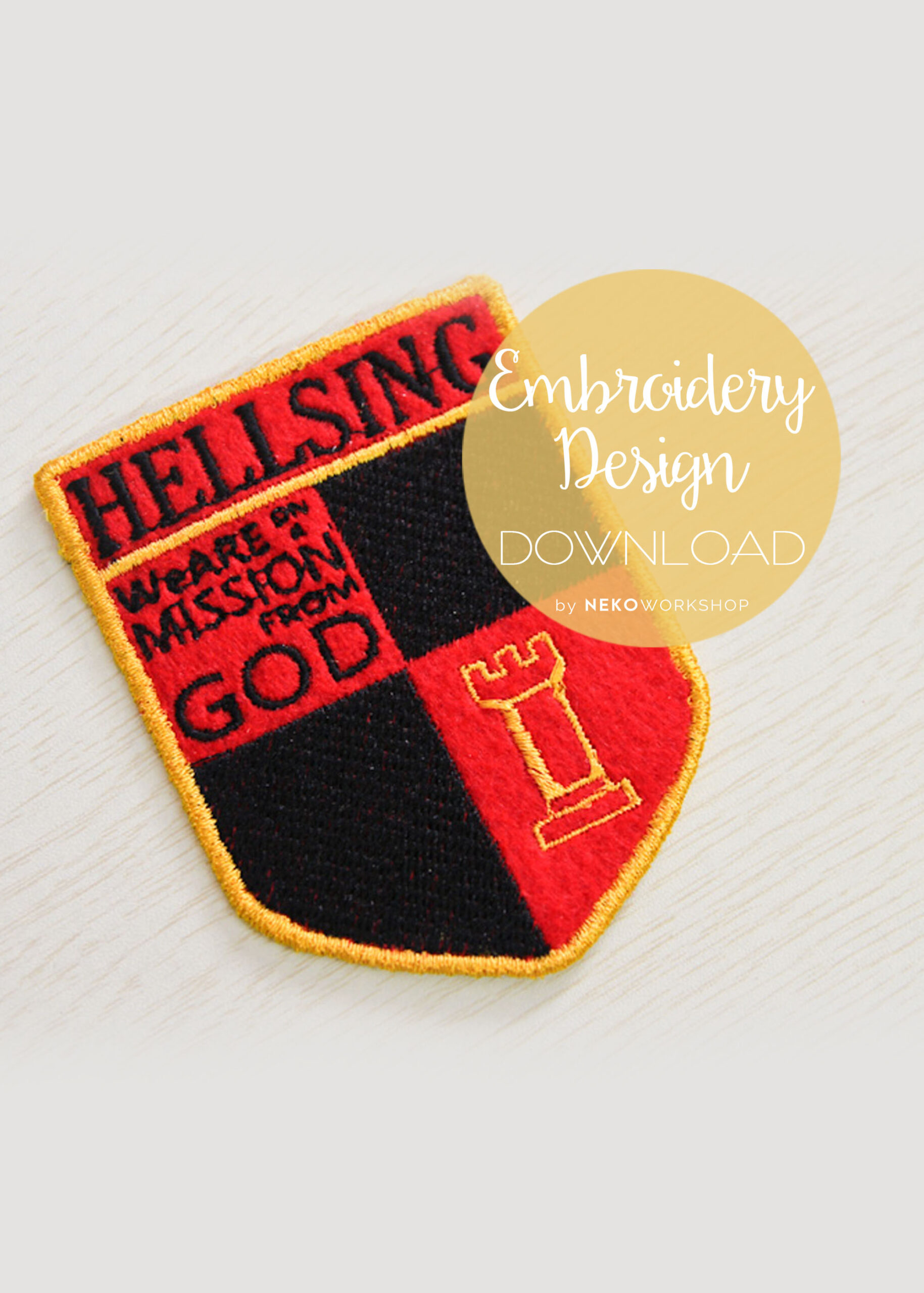 Hellsing Cosplay [Patch Design] - DIGITAL Embroidery Design