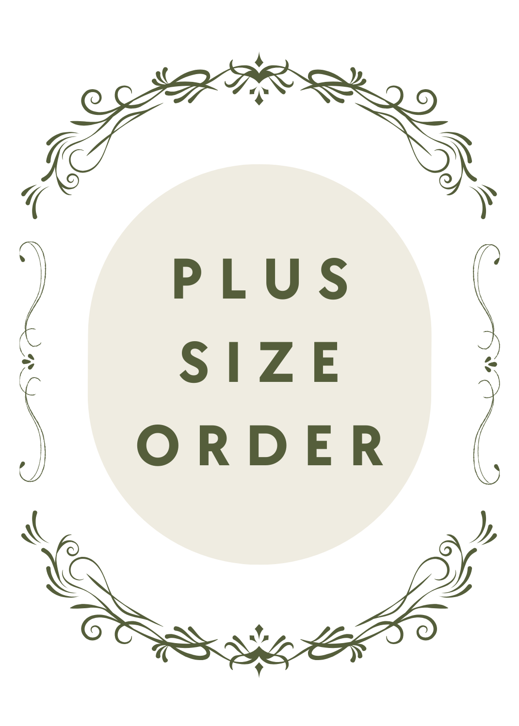 Additional Fee for Plus Size Order