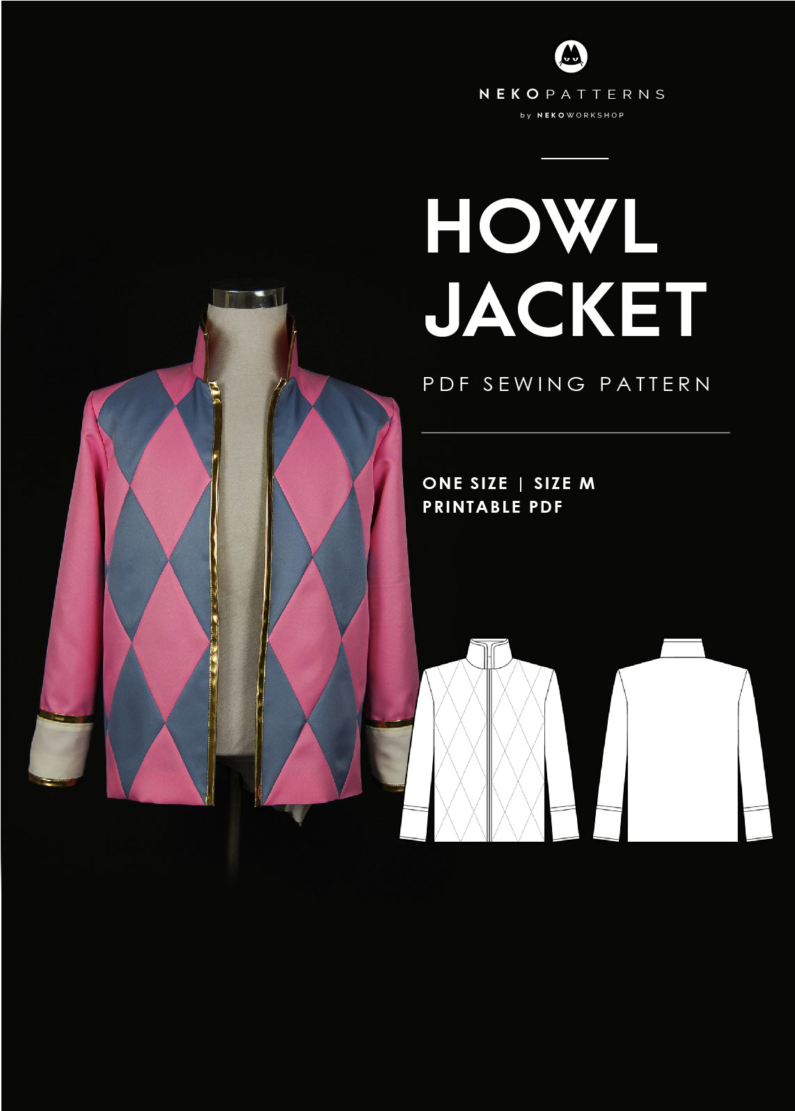 Howl [Jacket] - PDF Tutorial & Sewing Pattern｜Male M size