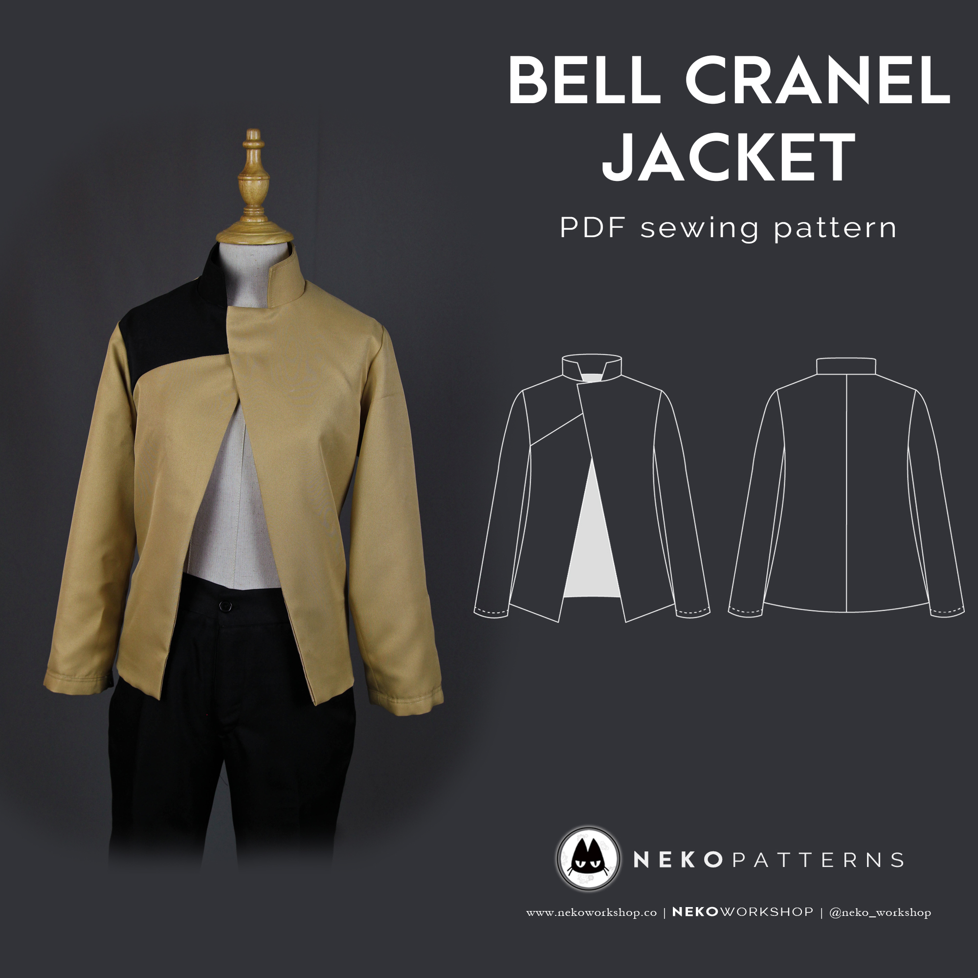 Bell Cranel Jacket - DanMachi (Is it Wrong to Pick Up Girls in a Dungeon?) | PDF Sewing Pattern