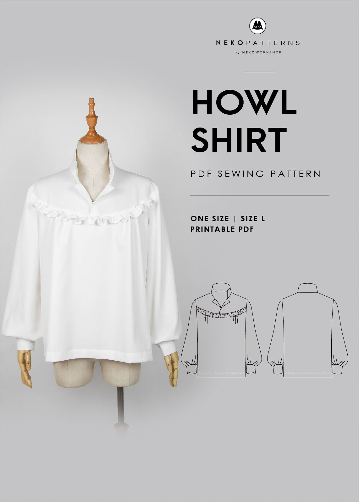 Howl Shirt - Howl's Moving Castle | PDF Sewing Pattern